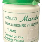 Acrílico Termocurado Coronas Y Puentes Marché 20 Grs. 6