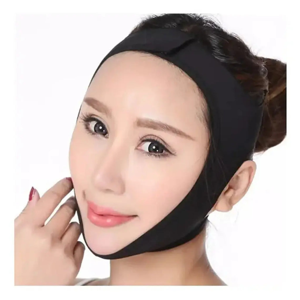Mentonera Faja Facial Papada Rostro Medidas Flex Recibe Hoy Color Negro Talla Xxl 7