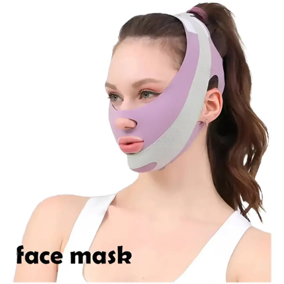 Mentonera Faja Facial Premium Doble Tela Comodidad Completa 4