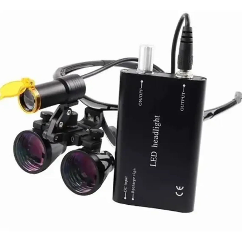 Lupas Binoculares Quirúrgicas 2.5 X 420 Luz Led Maletín Stgo 14
