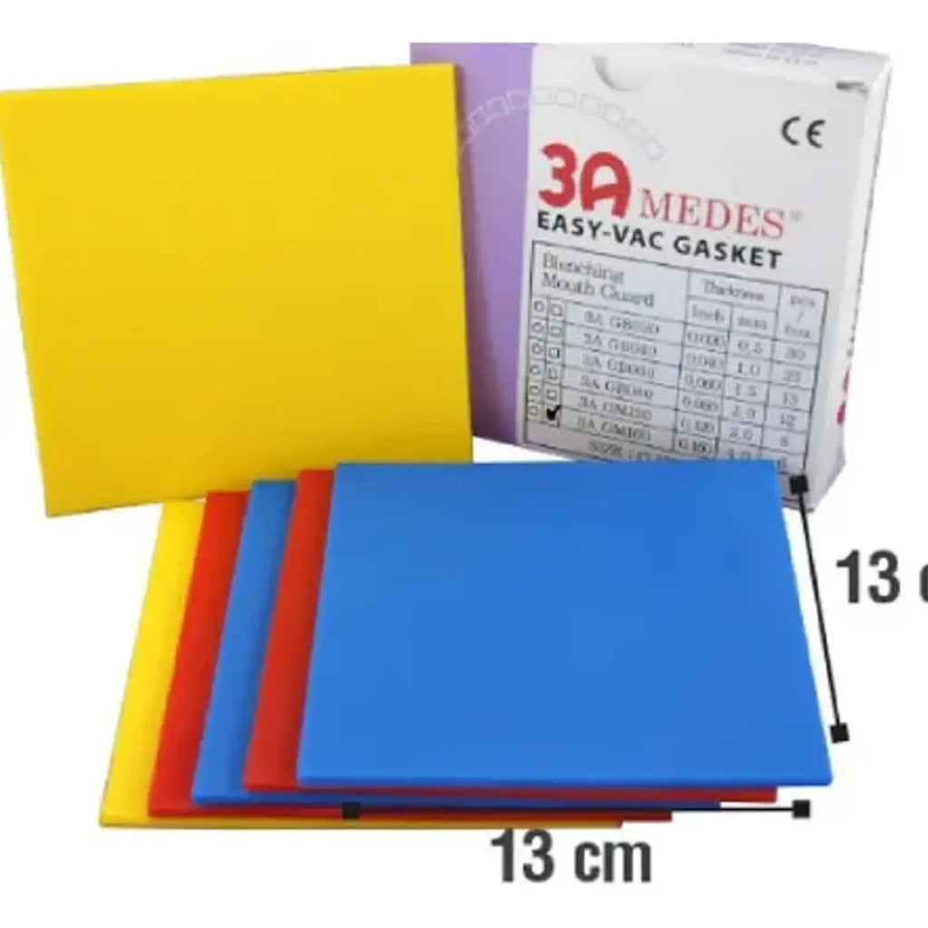 Pack 5 Laminas Dentales Protector Bucal Colores 4mm Termopl. 11