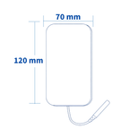 Electrodo de Superficie Rectangular 120mm x 70mm
