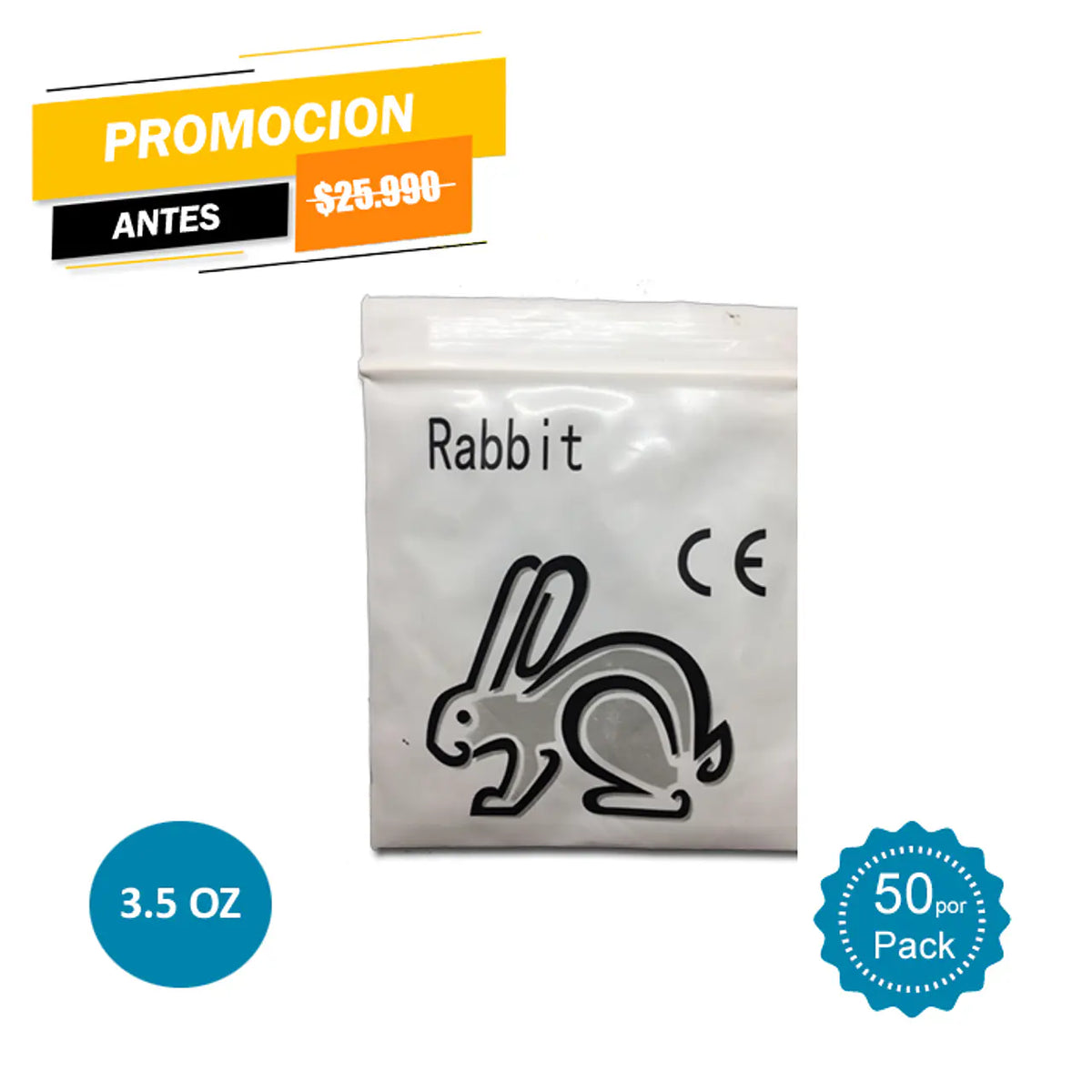 Pack Elasticos IO 3/16 - Light 3,5oz - 50 Bolsas
