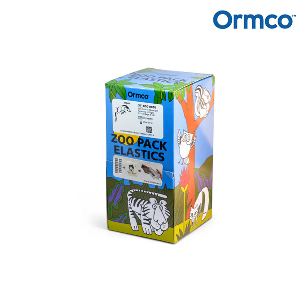 Elásticos Zoo Pack 3/16 5000 un - Ormco