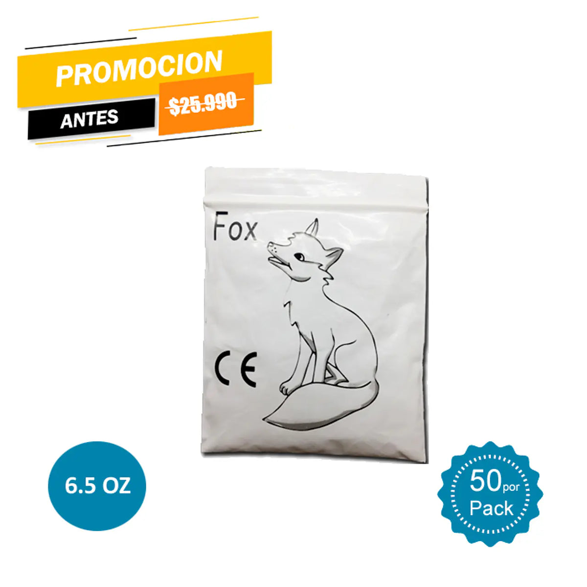 Pack Elasticos IO 1/4 - Heavy 6,5 oz - 50 Bolsas