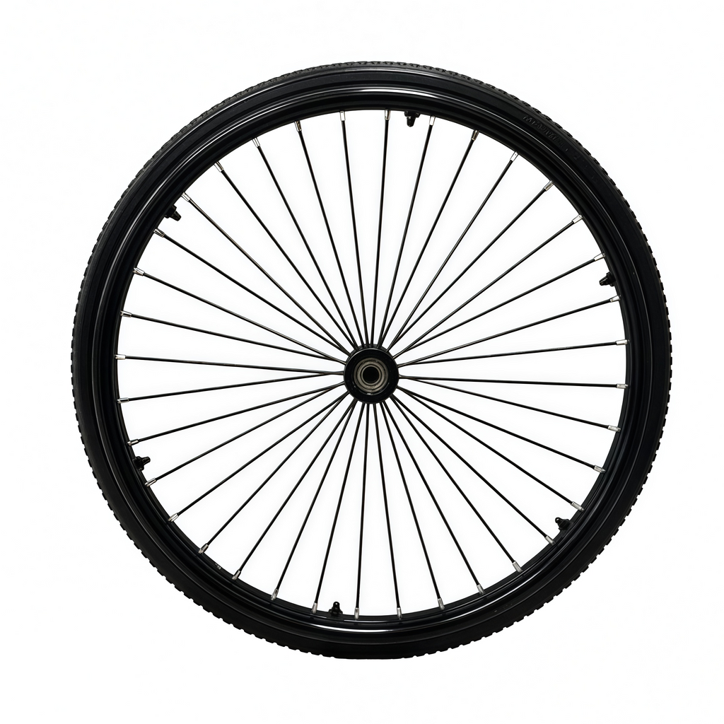 Rueda Trasera + Rin para silla de Ruedas Manual Bariátrica KY956Q-60 - 225Kgs