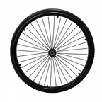 Rueda Trasera + Rin para silla de Ruedas Manual Bariátrica KY956Q-60 - 225Kgs
