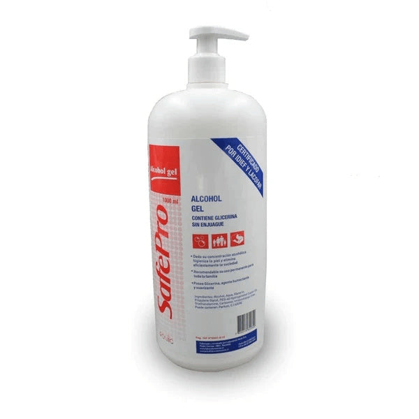 ALCOHOL GEL 1000 ML CON DOSIFICADOR