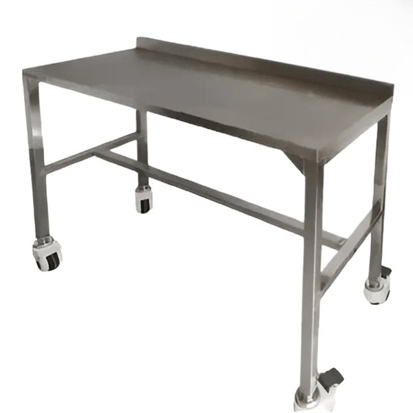 MESA ARSENALERA 120X50CM-90CM RODABLE AISI 304 (DM)