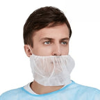 CUBRE BARBA DESECHABLE BLANCA BOLSA X 100 UNID.