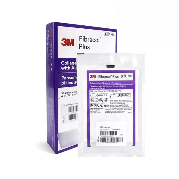 FIBRACOL PLUS APOSITO DE COLAGENO C/ALGINATO PARA HERID.SUAVE 10,2 X 11,1CM  - 3M