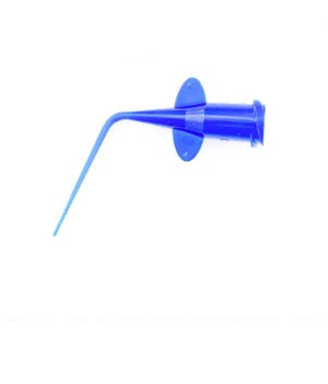 PUNTA DE APLICACIÓN PRE DOBLADA AZUL PLÁSTICA 0.25mm X 10 un.