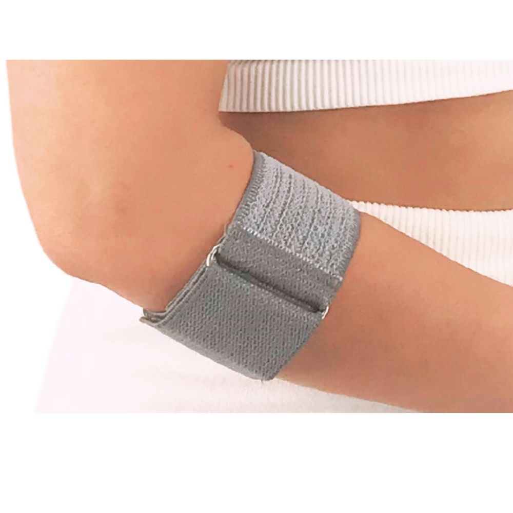 SOPORTE CODO TENISTA ELASTICA HM-12 (PLATA) - BLUNDING