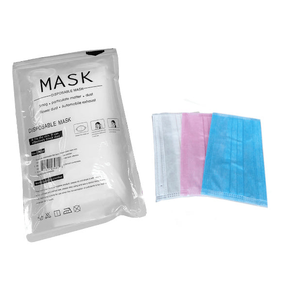 MASCARILLA 3 PLIEGUES INFANTIL C/ELASTICO X 10 UDS