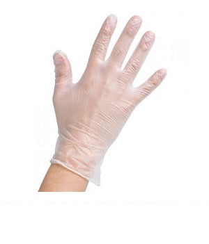 GUANTES DE VINILO CAJA X 100 UN.