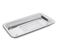 Bandeja Inox Acanalada Imp 20X10X2