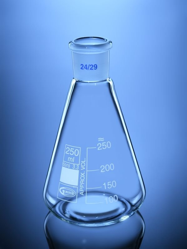 Matraz Erlenmeyer S/Tapa, 250 Ml, Ns 24/29