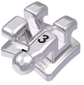 Bracket metÃ¡lico discoveryÂ® smart con gancho, 0Â° torque, +3Â° angulaciÃ³n para diente 33, McLaughlin-Bennett-Trevisi** 22 10pzas
