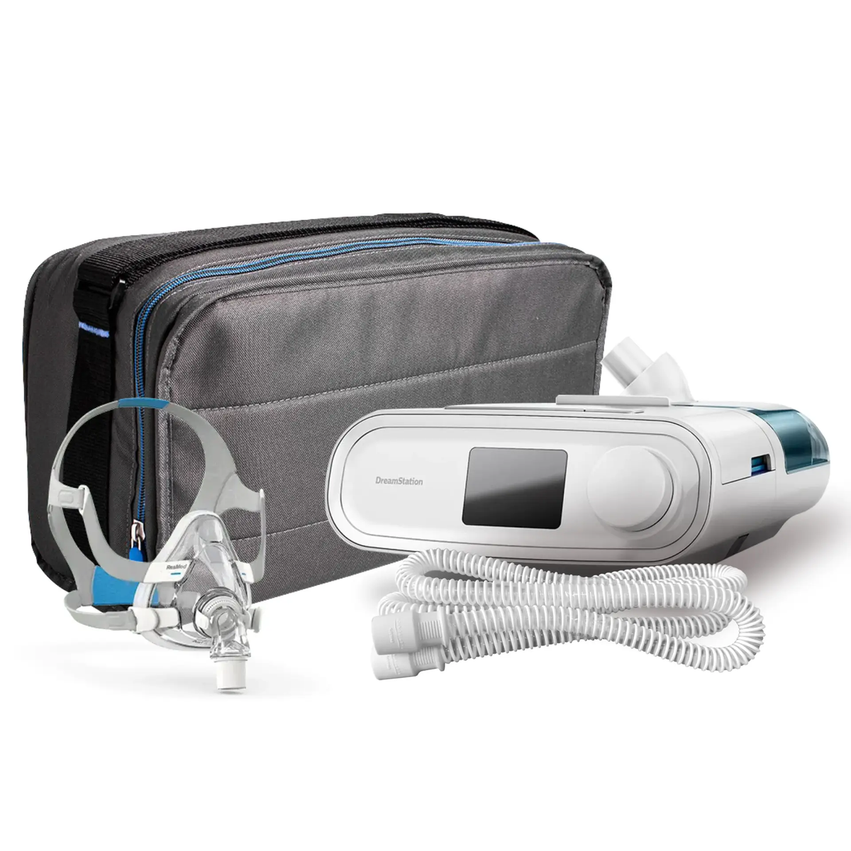 Auto CPAP DreamStation con Tubo Estandar y Mascarilla Buconasal Resmed Airfit F20