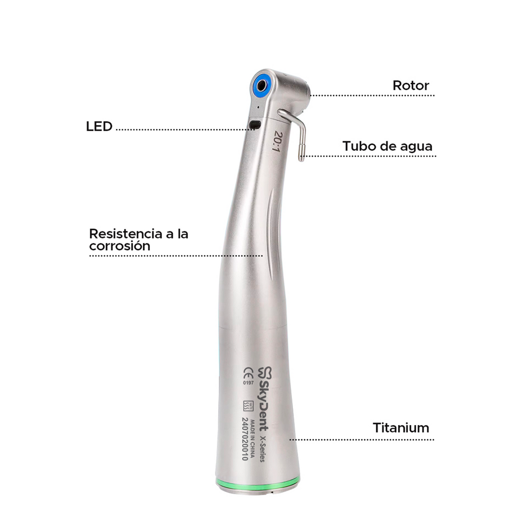 CONTRA ANGULO REDUCTOR 20:1 LED X-SERIES SKYDENT
