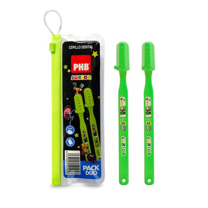 Cepillo Dental Junior x 2 + Estuche | PHB