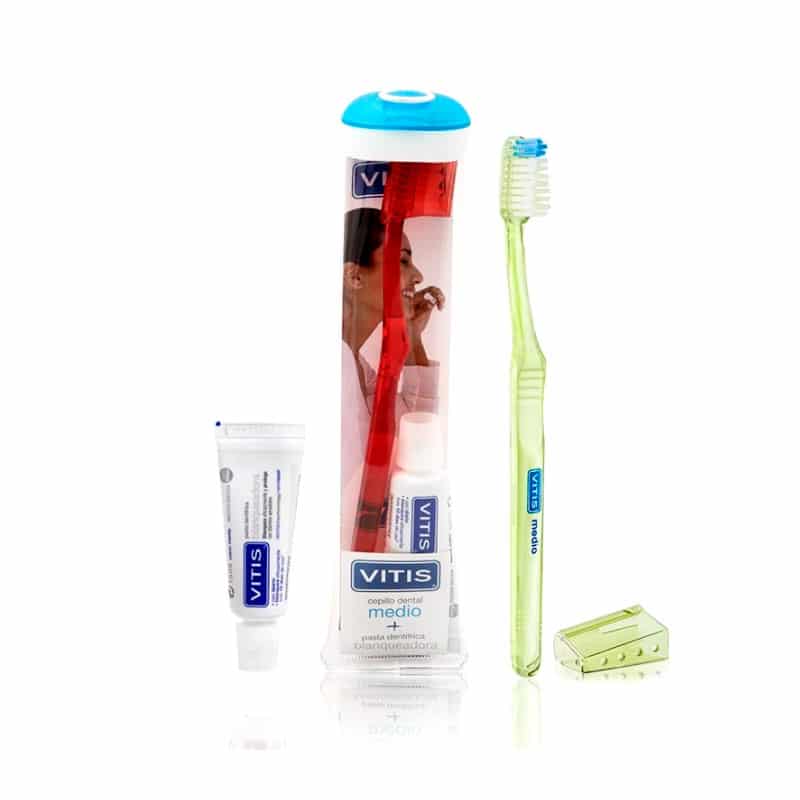 Kit Cepillo + Mini Pasta Blanqueadora 15 ml. + Envase | Vitis
