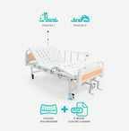Catre Cama Clínica Manual 2 Posiciones Pro + Colchón