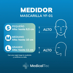 Bipap YH-830 con Tubo Estándar y Mascarilla Buconasal YF-02 Yuwell