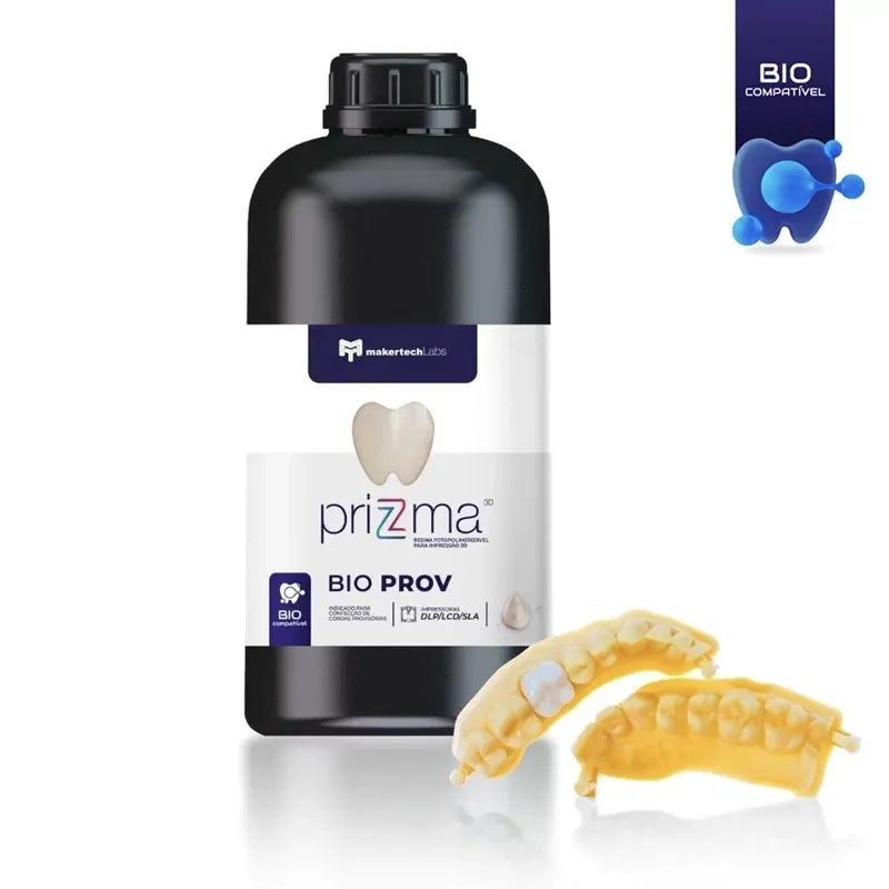 Resina 3D Bio Prov Prizma 500 gr Makertech Maquira