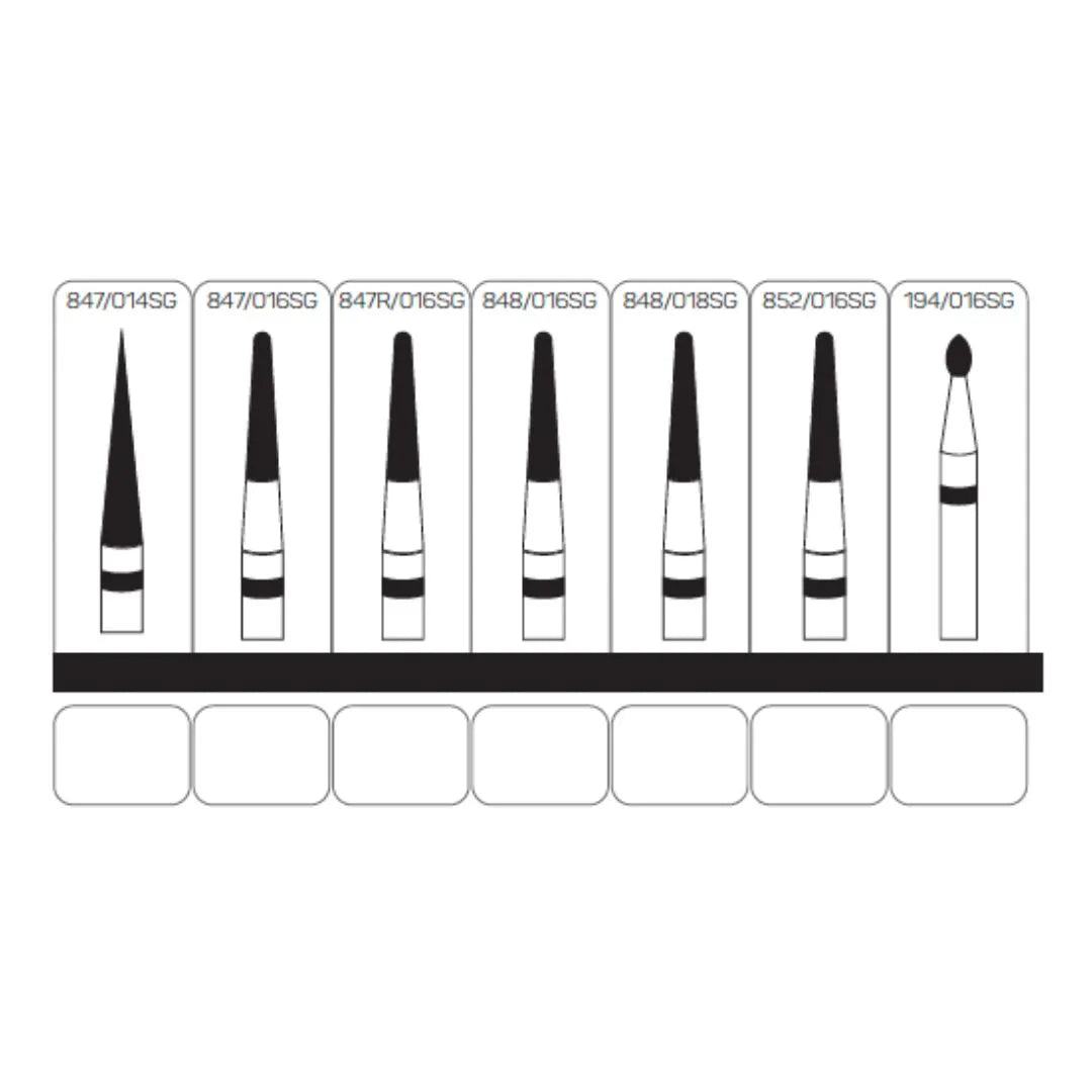 Fresa de Diamante Natural FG Super grueso Premium Grip