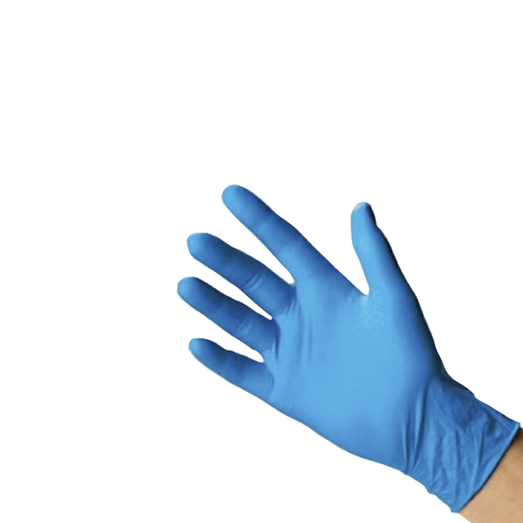 Guantes de Nitrilo Tresor Examinación Sin Polvos Talla L Azul 100 Unidades - Imagen 3