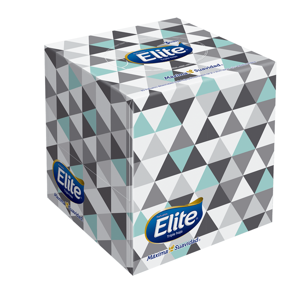 Pañuelo Facial Elite Premium Triple Hoja Cubo de 60 Hojas - Imagen 5