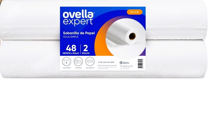 Sabanilla Ovella Hoja Simple 50X48 M 2 Rollos - Imagen 1