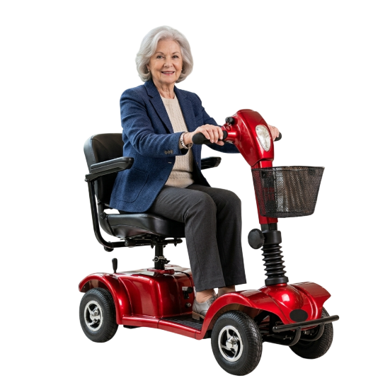 Persona Usando Scooter Eléctrico
