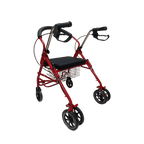 Andador Otopédico Plegable 4 Ruedas Asiento Canasto 3