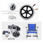 Silla de Ruedas Geriátrica Plegable 3