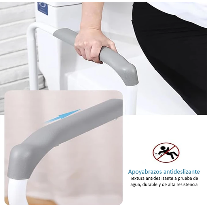 Barra Apoyo / Marco Seguridad Para Inodoro Baño 5