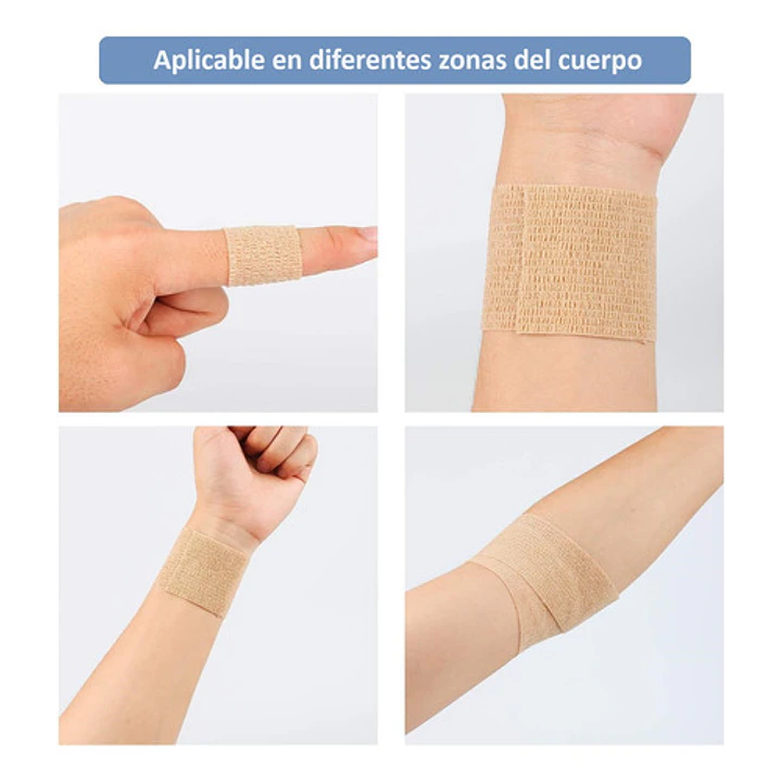 Vendas Cohesivas Elasticadas 2,5 cm Pack 3 Unidades 3