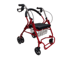 Andador Otopédico Plegable 4 Ruedas Asiento Canasto 2