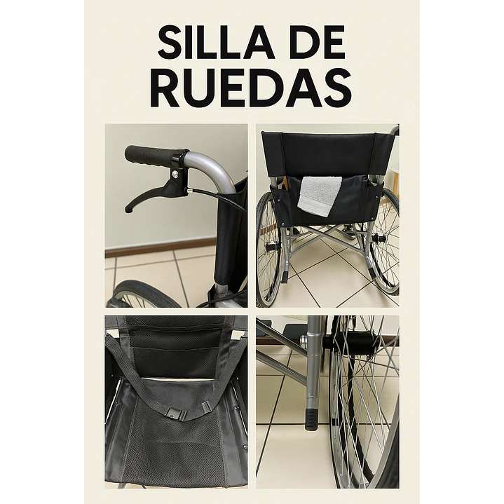 Silla de Ruedas Estándar Plegable 8