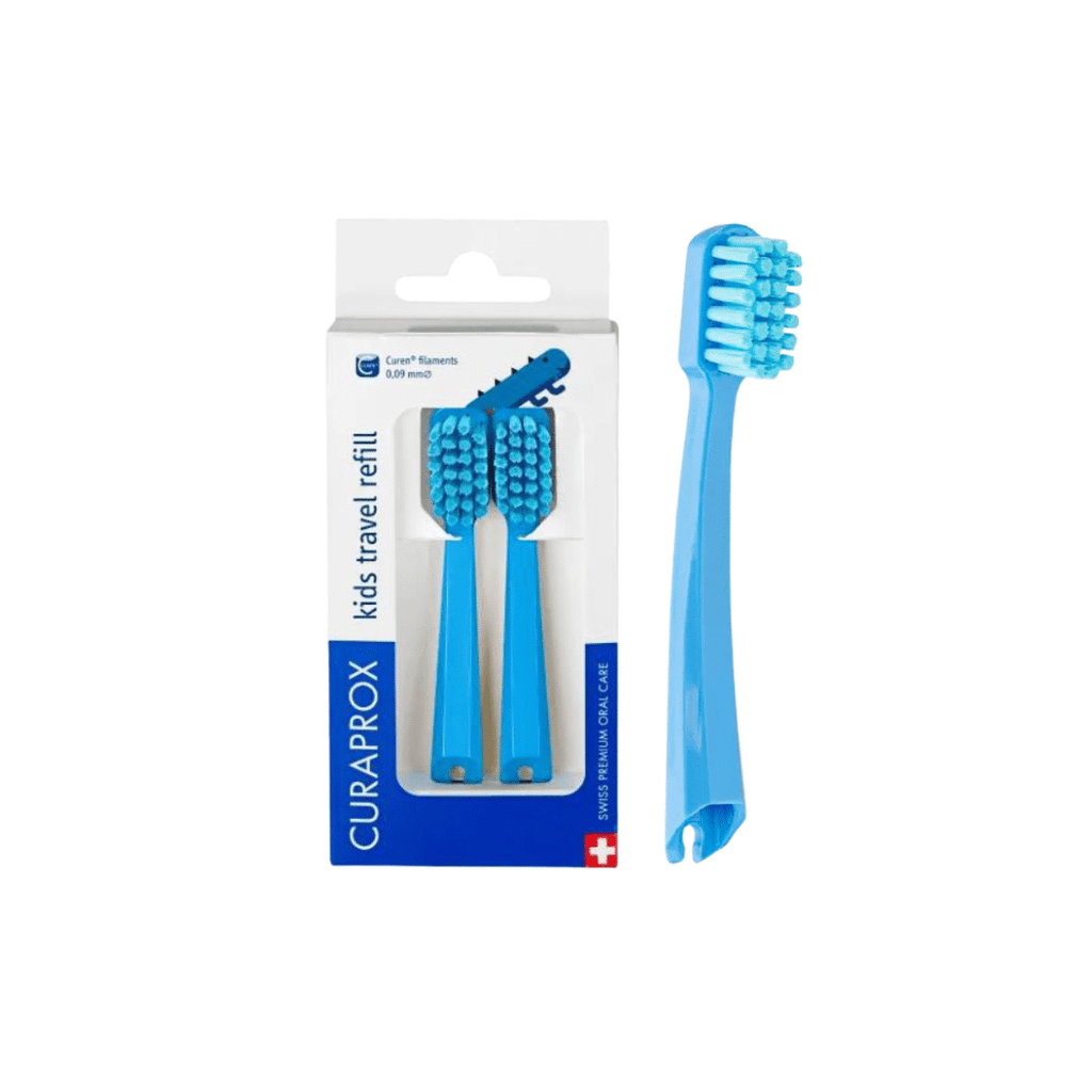 Set cabezal cepillo Travel Kids (2 un.) | Curaprox