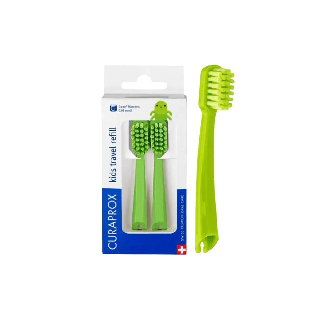 Set cabezal cepillo Travel Kids (2 un.) | Curaprox
