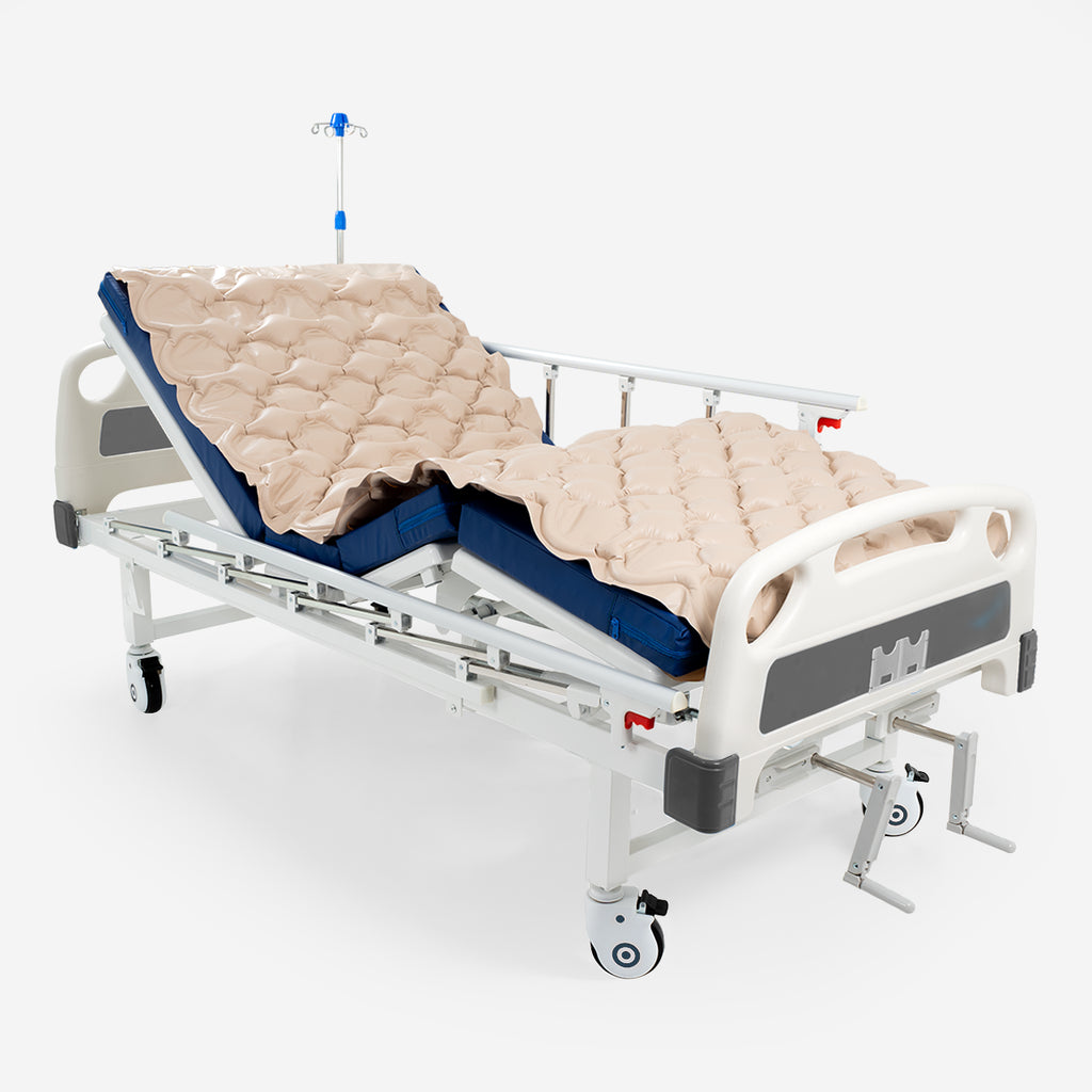 Cama Clínica Manual 2 Posiciones Pro + Colchón + Colchón Antiescaras