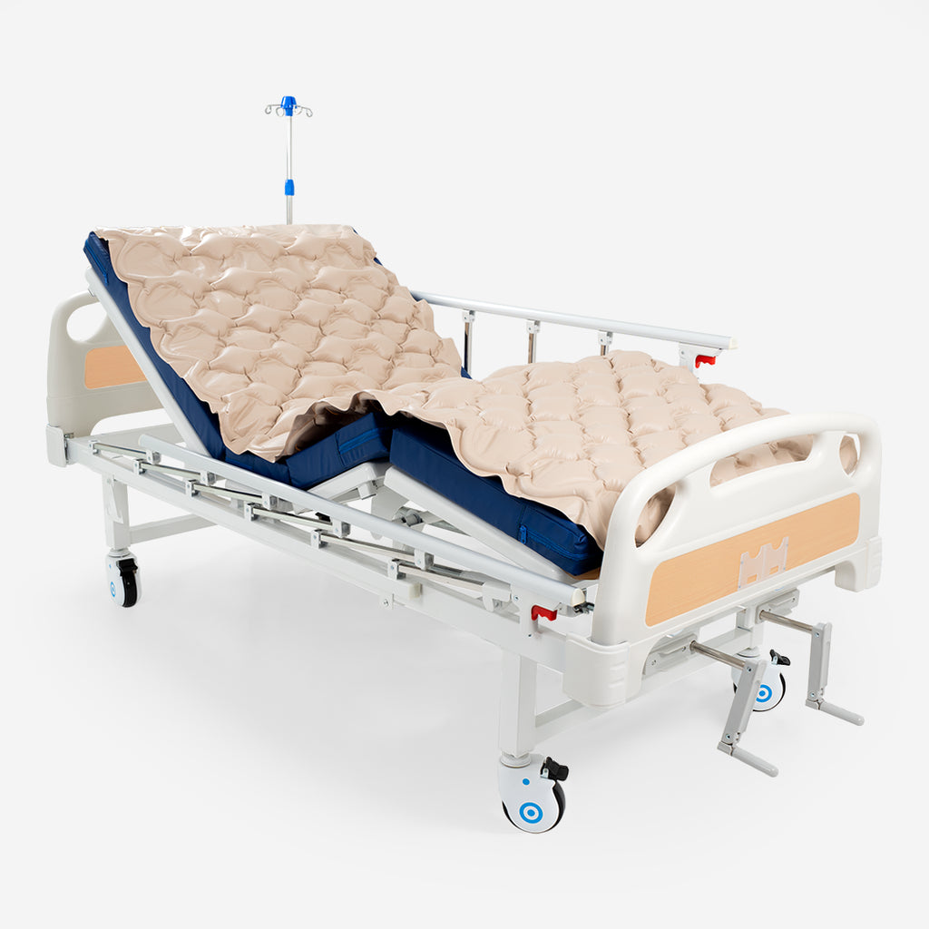 Cama Clínica Manual 2 Posiciones Pro + Colchón + Colchón Antiescaras