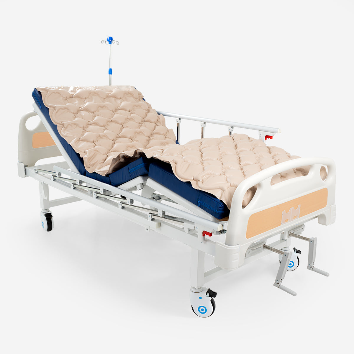 Cama Clínica Manual 2 Posiciones Pro + Colchón + Colchón Antiescaras