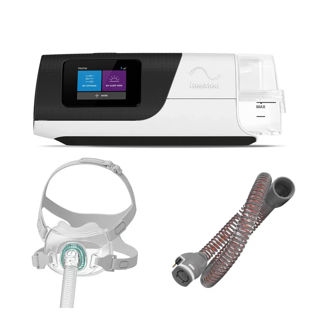 Auto CPAP AirSense 11 Resmed con Tubo Calefaccionado y Mascarilla Buconasal F6