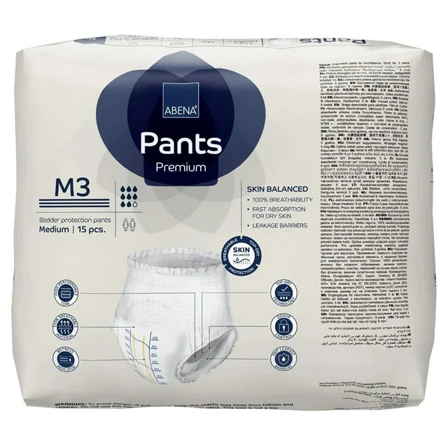 Pañal ABENA Pants Premium — Tallas