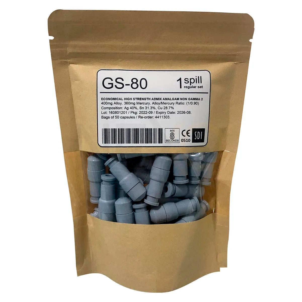 AMALGAMA EN CAPSULA SDI BOLSA DE 50 UNIDADES