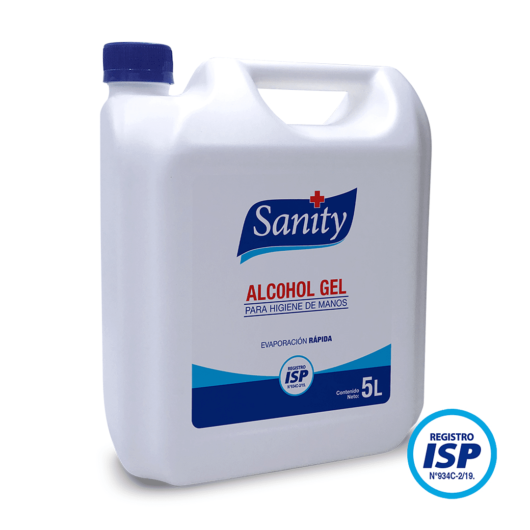 Alcohol gel 5 lts_sanity