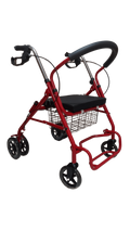 Andador Otopédico Plegable 4 Ruedas Asiento Canasto
